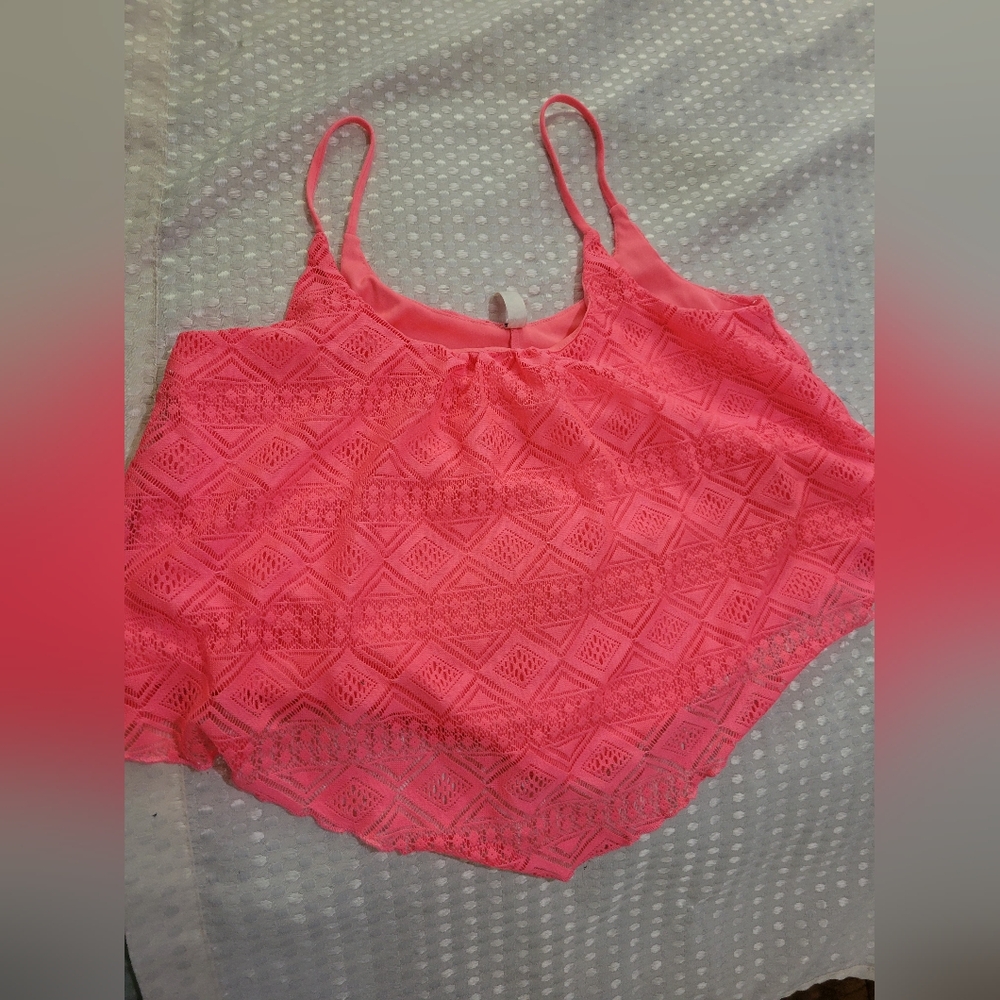 Bella D. Womens Hot Pink Tank